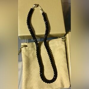 JTV Black Spinel Beaded Necklace
